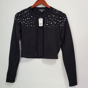 Le Chateau Beaded Shrug Cardigan - Size US S - NWT